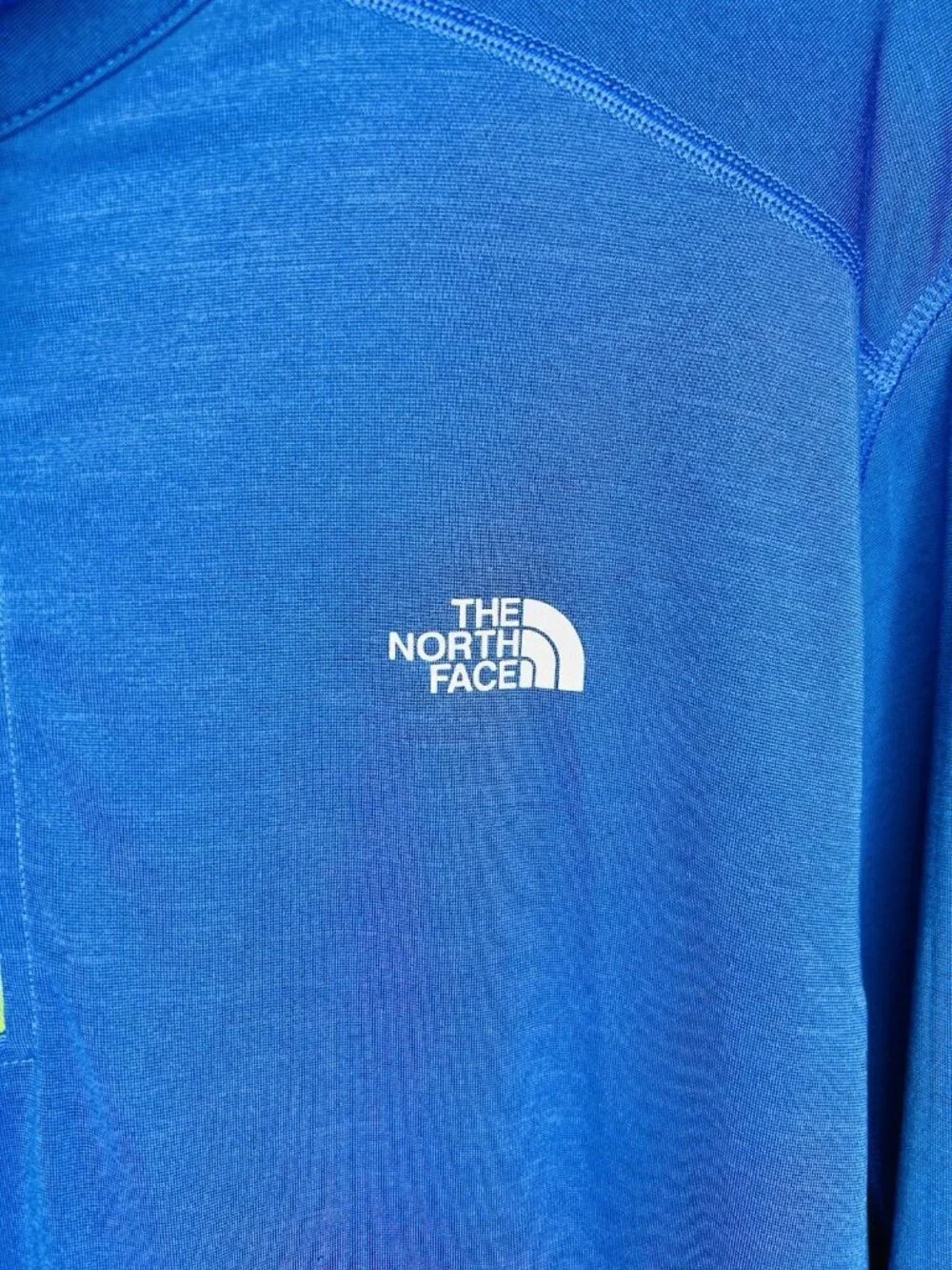 The North Face Mens Sz Large Blue Lightweight 1/4 Zip Pullover Long Sleeve